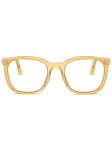 Persol очки в квадратной оправе, желтый