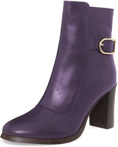 Женские ботильоны YDN с круглыми носками, на высокой массивной платформе с кисточками, боковой молнией, праздничные, для улицы, размер 4-15 US, Dark Purple