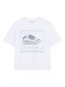 Футболка с графичным принтом Lanvin Enfant, белый