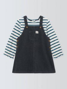 Комплект из вельветового сарафана и блузки с длинными рукавами для малышей John Lewis, Blue