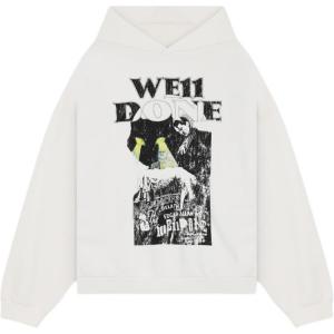 WE11DONE Белая толстовка для мужчин