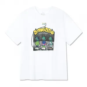 361° Футболка мужская белая с круглым вырезом умеренного прямого кроя