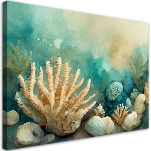 Картина арт-принт KUNSTLOFT Ocean Echoes 3, зеленый