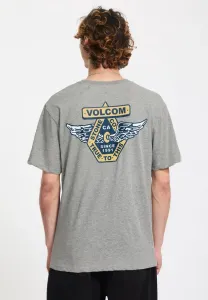 Футболка с принтом колеса Volcom, Heather Grey