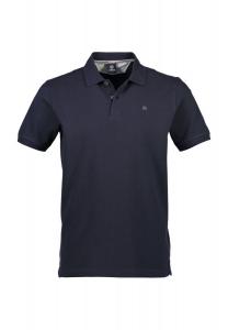 Рубашка-поло, планка с пуговицами, вышивка логотипа, мужская LERROS, черный