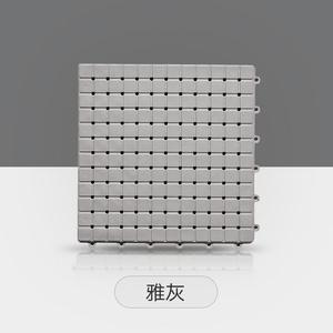 Dajiang Ковер 30х30 см из ПВХ, нескользящий для ванной комнаты, 24 шт, Natural Cur-Ya Gray