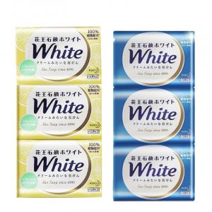 KAO Мыло HUAWANG Rose Milk увлажняющее, контролирующее жирность и глубоко очищающее 130г*2+130г*2 Rose