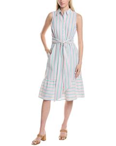 Джонс Нью-Йорк Шэннон Миди-платье из пике Jones New York, белый