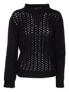 Вышитый свитер с круглым вырезом DONDUP, черный