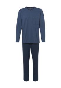Пижама хлопчатобумажная однотонная мужская AMMANN, темно-синий