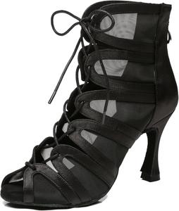 Женские танцевальные ботинки Minishion для латинских и бальных танцев, сандалии на вечерние и свадебные мероприятия