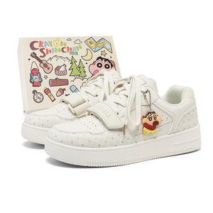 Низкие кроссовки для скейтбординга унисекс Crayon Shinchan, Ecru