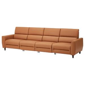 4-местный диван с 2 электрическими креслами-реклайнерами RULLERUM IKEA, grann/bomstad золотисто-коричневый