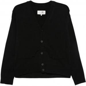 Шерстяной кардиган MM6 Maison Margiela, черный