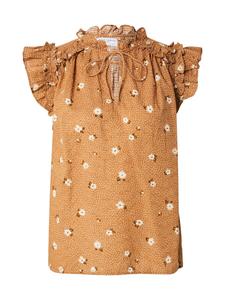 Блузка с коротким рукавом Lindex Blouse Eliza, светло-коричневый