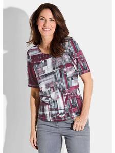 Рубашка бордового / антрацитового / белого цвета / с узором GOLDNER