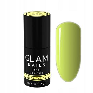 Glam Nails 282 светло-желтый гибридный лак для ногтей 6 мл