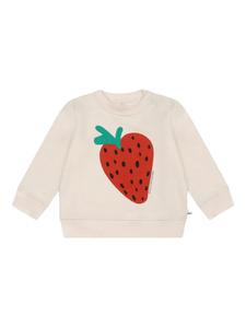 Толстовка Stella McCartney Kids с принтом клубники, белый