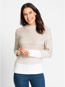 Свитер с длинными рукавами в меланжевом цвете кунжут-экрю WITT WEIDEN