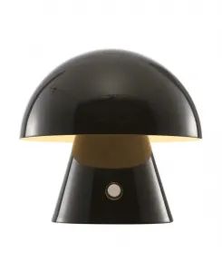 Настольная лампа Porcini 18 см в современном богемном стиле, перезаряжаемая, беспроводная, со встроенным светодиодом и корпусом в форме гриба Jonathan Y, черный