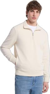 Michael Kors мужская однотонная текстурированная водолазка на четверть, Soft Ecru