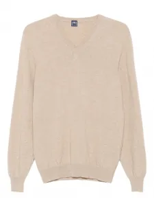 Свитер с V-образным вырезом Fedeli, нейтральный