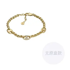 Латунный браслет женский золотой EMPORIO ARMANI, золотой