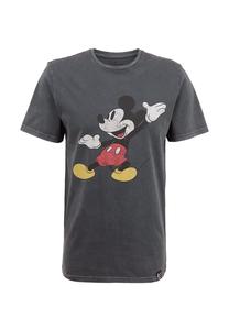 Футболка Disney Микки Маус позирует в классическом дизайне Re:Covered, серый