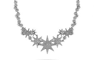 Swarovski Ожерелье Fizzy Crystal для женщин, серебряное