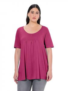 Ulla Popken Футболка классического темно-ягодного цвета