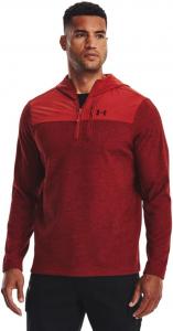Толстовка Under Armour Specialist Grid с молнией на половину, (610) Stadium Red/Chestnut Red