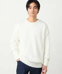 Пуловер с круглым вырезом и принтом в виде кос Comme Ca Ism, цвет Off White