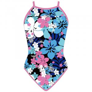 Цельный купальник для женщин Mizuno, синий розовый