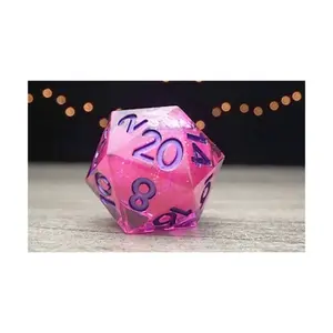 Эликсир d20 - Розовый с фиолетовым, Elixir Liquid Core Dice