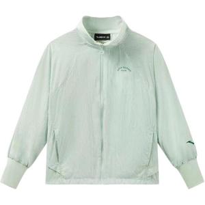 Куртки унисекс с воротником-стойкой, тонкие Anta, misty rain зеленый