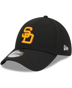 Мужская черная кепка San Diego Padres Logo 39THIRTY Flex Hat New Era