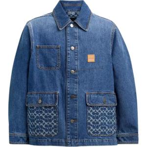 COACH Джинсовая куртка мужская синяя, Blue