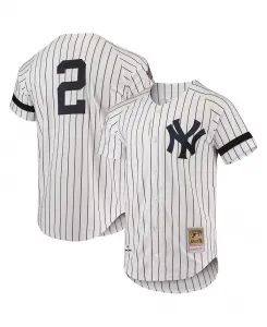 Мужская белая домашняя джерси New York Yankees Cooperstown Collection 1996 Authentic Mitchell & Ness