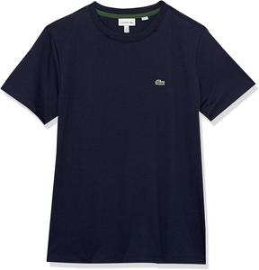 Футболка Lacoste Kids Short Sleeve Crew Neck Classic Cotton T-Shirt (Big Kids), цвет Navy Blue