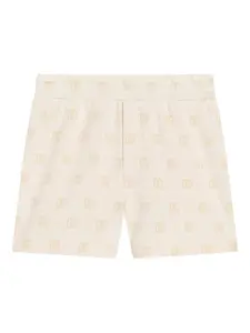 Шорты с монограммой Dolce & Gabbana Kids, нейтральный