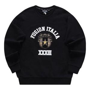 Свитер graphic sweater 'black white' Fila Fusion, черный