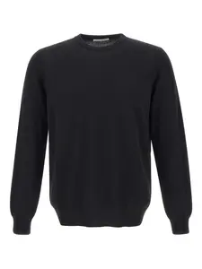 Ребристый свитер с круглым вырезом Kangra, черный