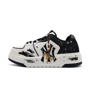 Низкие кеды для скейтбординга унисекс MLB, белый