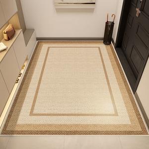 Y U-LIVE Ковер 60х90 см для прихожей/входа, не скользящий, с флокированным покрытием, дышащий, бежевый