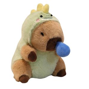 Плюшевая кукла капибара с тянущимся шнуром, 20 см Velvet Mill