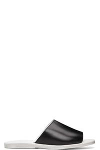 Rier Черно-Белые кожаные сандалии