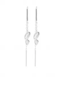 Серьги-подвески Swift 01 с цепочкой Maria Black, серебристый