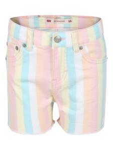 Полосатые джинсовые шорты Levi's Kids, белый