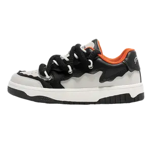 Износостойкие низкие кроссовки унисекс Lin Feng, White Black