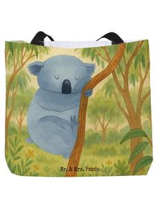 Mr. & Mrs. Panda Сумка-шоппер с изображением коалы, без надписи, белого цвета